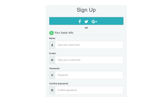 A stylish signup form