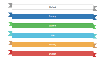 Bootstrap template, demonstrating ribbon Buttons