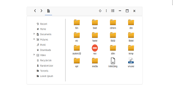 A responsive file manager template