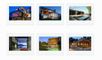 Bootstrap template, demonstrating a sample image gallery layout