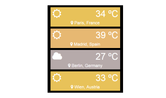 A template, demonstrating a material design template