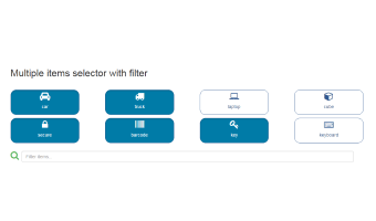 A template, demonstrating multiple buttons with select capabilities