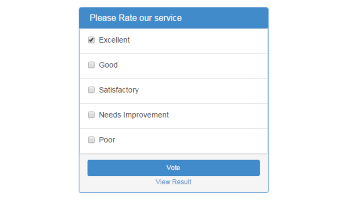 Bootsrap Poll template