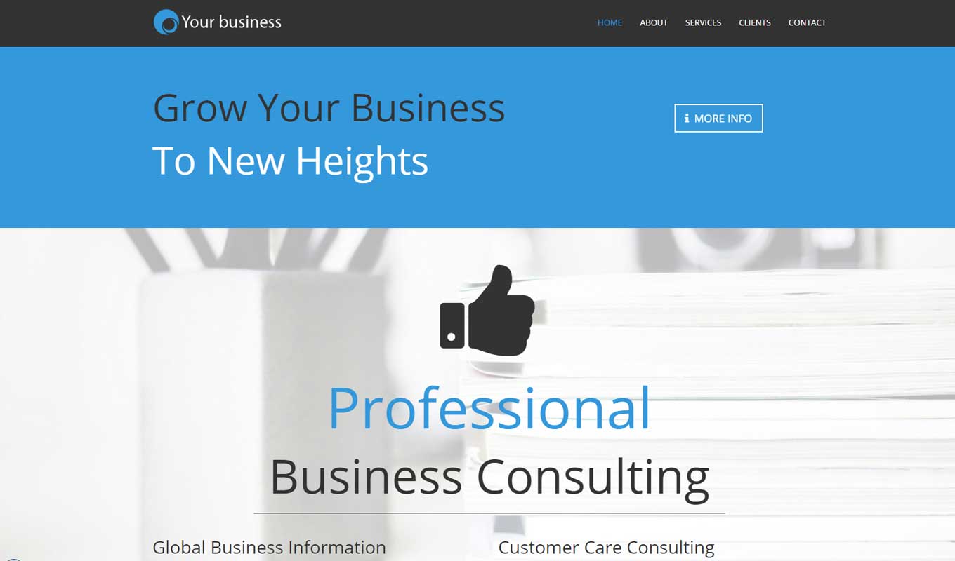 Business Services - Corporate multi-page theme